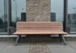 Buitenbank Retro enkelzits met rugleuning