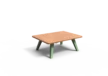 Buitenbank Retro salontafel productrender
