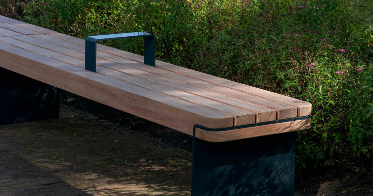 Rondure Armlehne Parkbank Grijsen