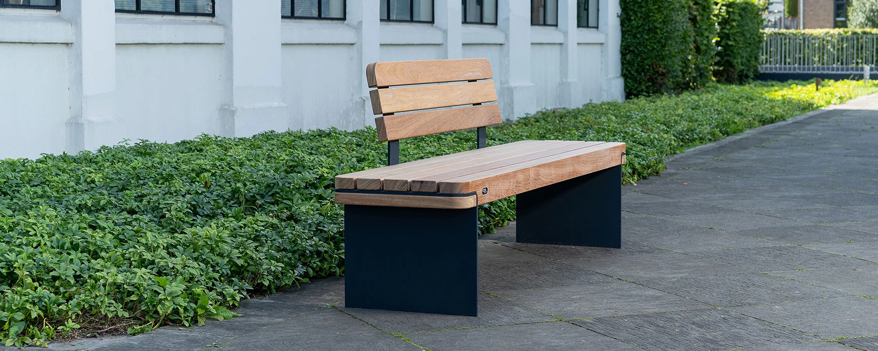 Parkbank Rondure Einzelsitz mit Rückenlehne