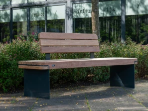 Parkbank Rondure Einzelsitz mit Rückenlehne
