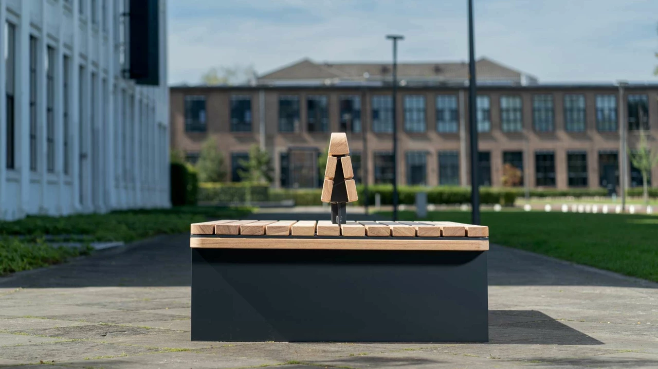Buitenbank Rondure dubbelzits met rugleuning 3