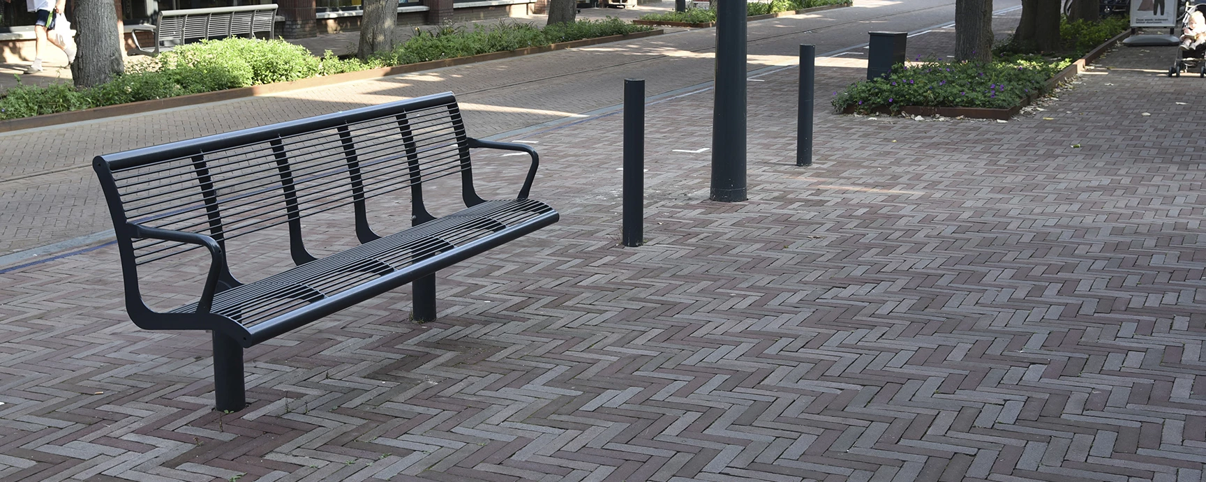 Parkbank Cruzado Seniorenbank Stahl