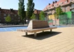 Rendering Tail (kleine Rückenlehne) Parkbänke Grijsen