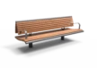 Productrender Wenters Einzelsitz mit Rücken- und Armlehne Holz 2