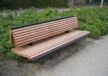 Buitenbank Wenters enkelzits met rugleuning hout