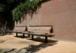 Buitenbank Wenters enkelzits met rugleuning hout