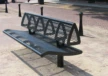 Product reference photo Wenters with backrest steel Grijsen outdoor benches 1