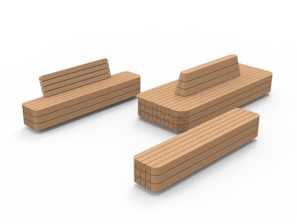 Buitenbank serie Plane solid
