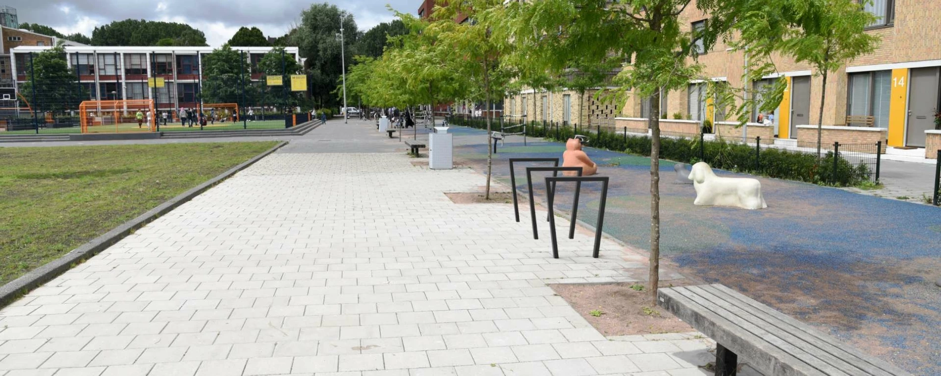 Fietsbeugel Cubic dubbel 630 voor de openbare ruimte
