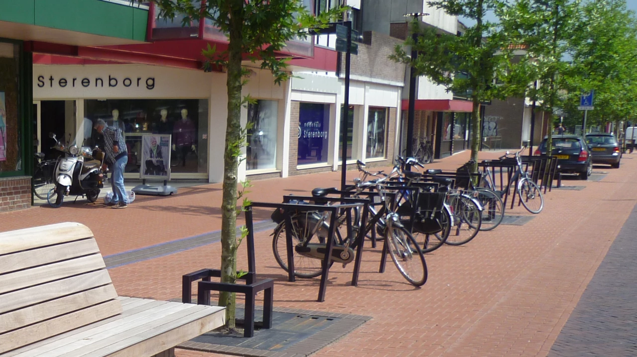 Fietsbeugel Cubic Dubbel voor de openbare ruimte
