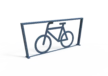 Rendering Cubic Doppel XL mit Fahrradlogo Fahrradbügel Grijsen