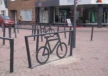 Cubic Doppel XL mit Fahrradlogo Fahrradbügel Grijsen