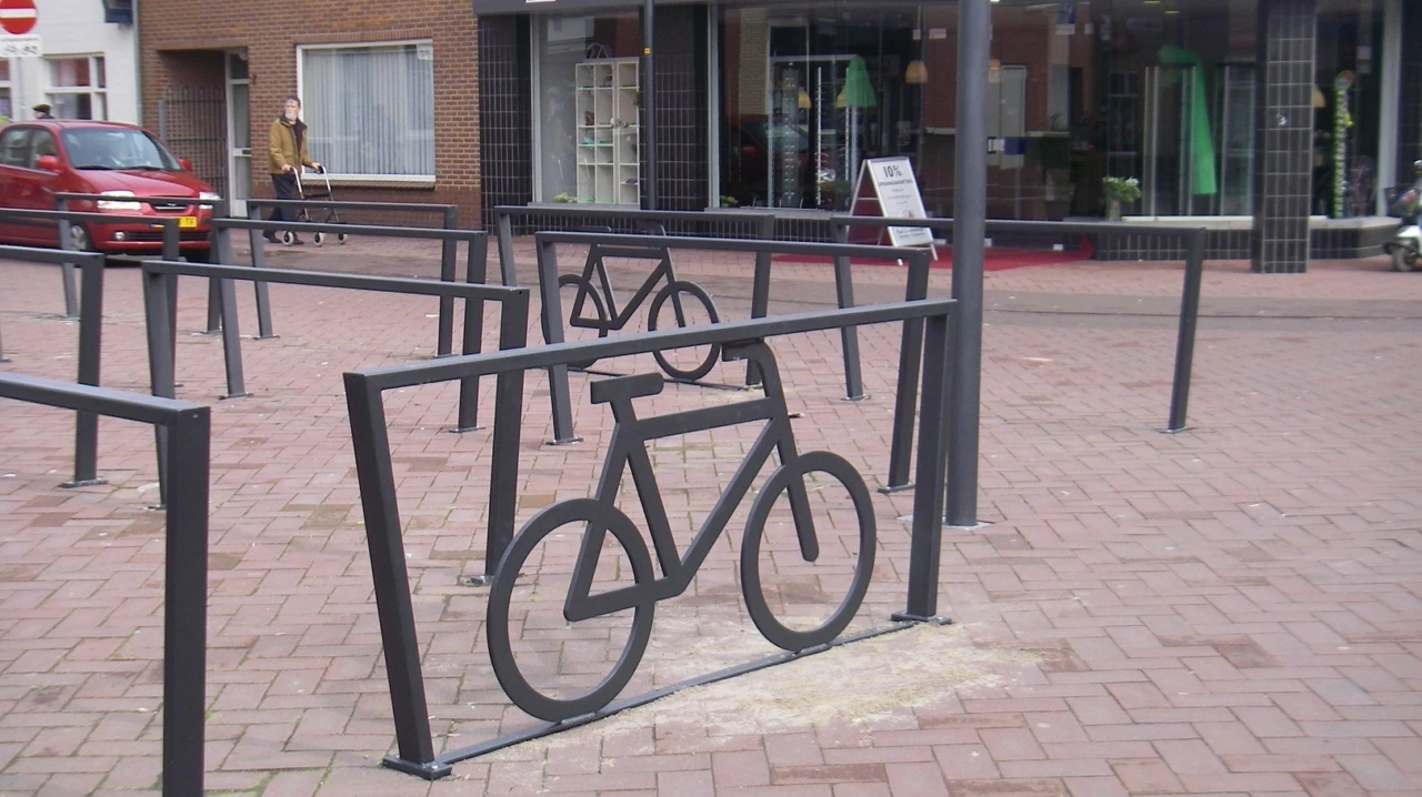 Cubic Doppel XL mit Fahrradlogo Fahrradbügel Grijsen