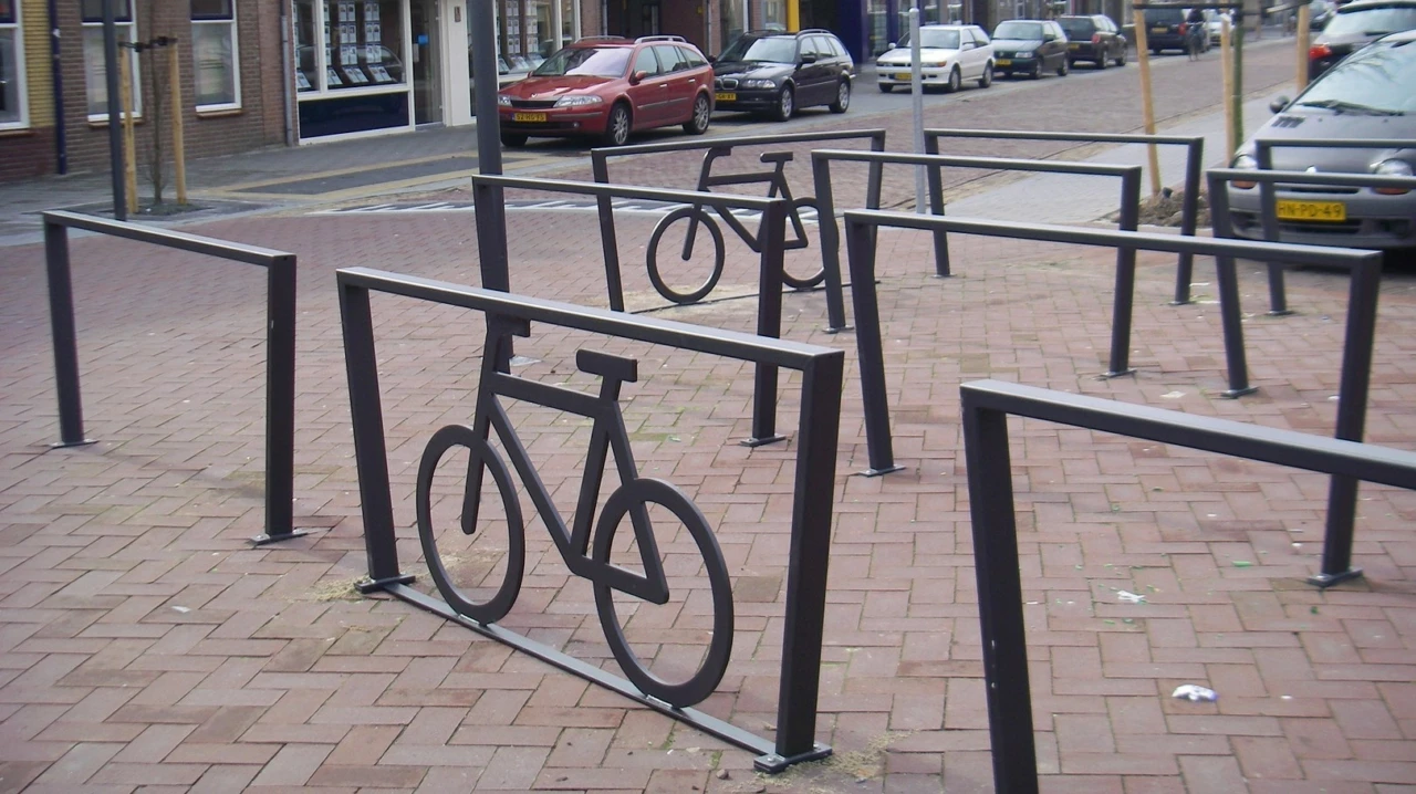 Cubic Doppel XL mit Fahrradlogo Fahrradbügel Grijsen