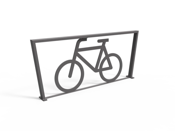 Rendering Cubic Doppel XL mit Fahrradlogo Fahrradbügel Grijsen
