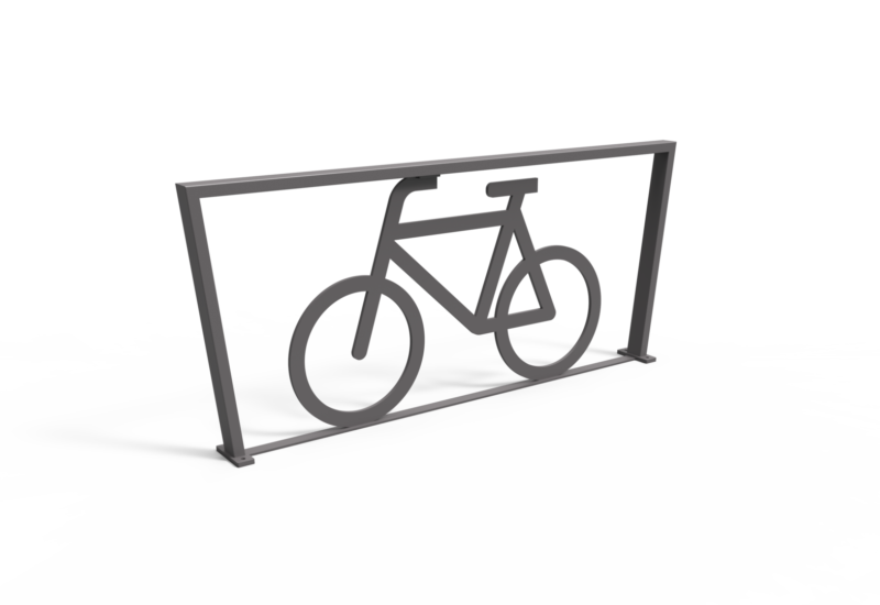 Rendering Cubic Doppel XL mit Fahrradlogo Fahrradbügel Grijsen