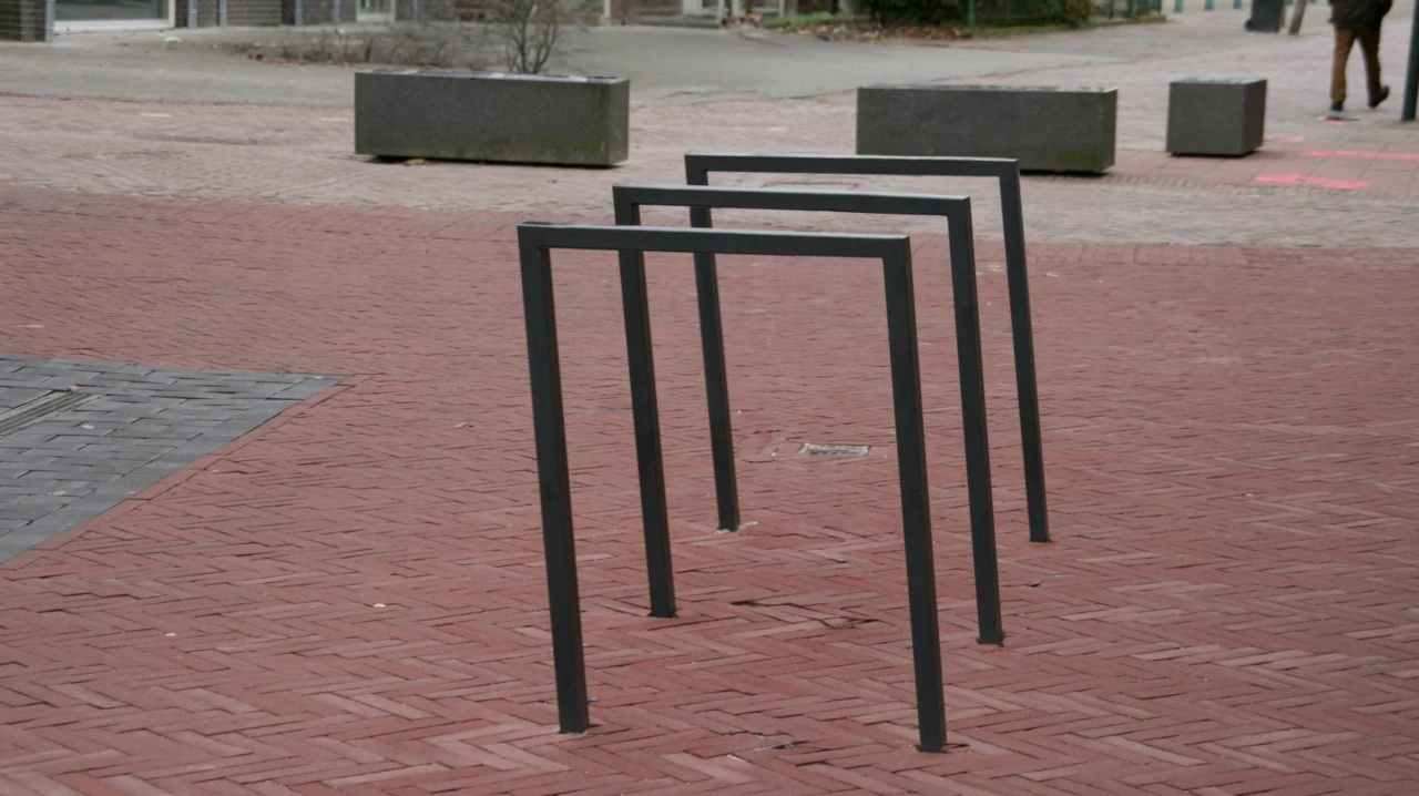Fietsbeugel cubic enkel 900 voor de openbare ruimte