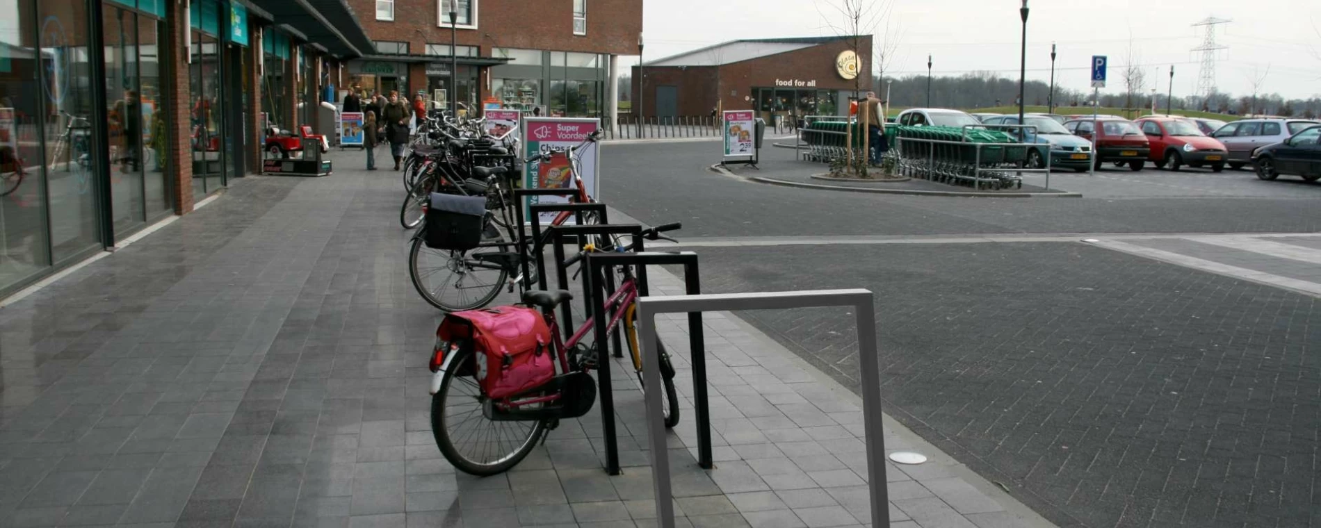 Fietsbeugel cubic enkel 900 voor de openbare ruimte