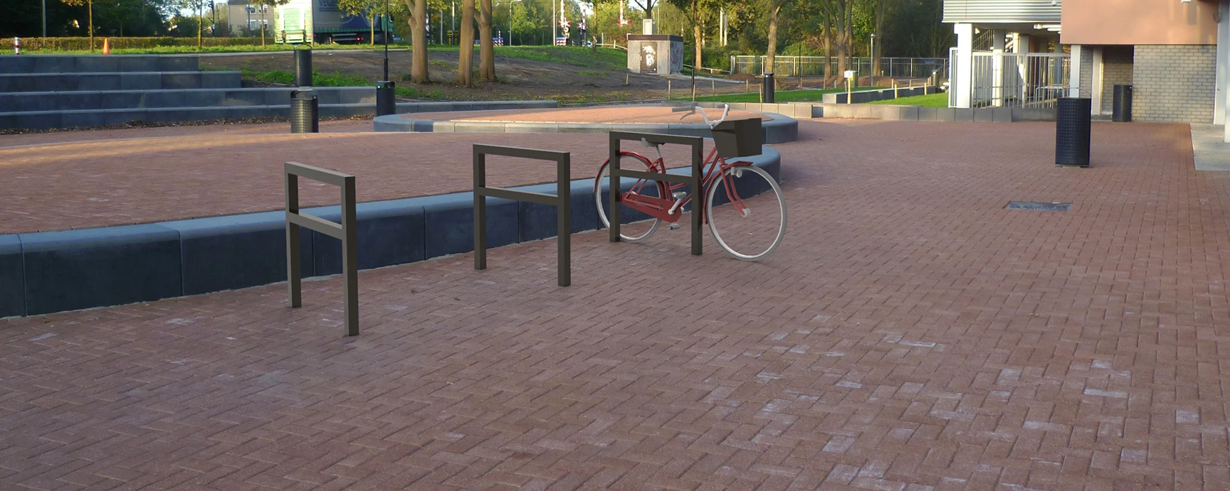 Fahrradbügel Square mit Querstange header