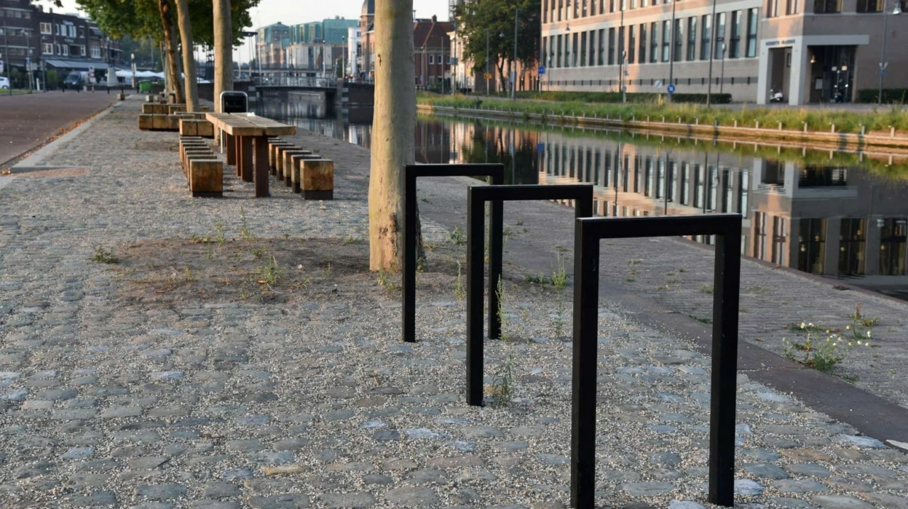 Fietsbeugel Square Enkel voor de openbare ruimte