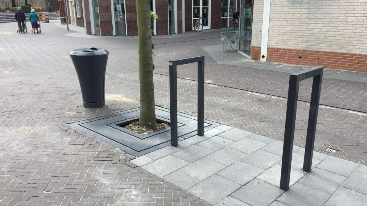 Fietsbeugel Square Enkel voor de openbare ruimte