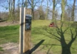 Informatiezuil Houten zuil openbare ruimte