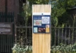 Informatiezuil Houten zuil openbare ruimte