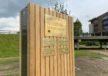 Informatiezuil Houten zuil openbare ruimte