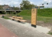 Informatiezuil Houten zuil openbare ruimte