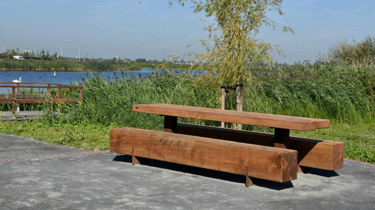 Picknickset Pure II Douglasie Cortenstahl
