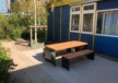 Quadrat Picknickset (Holz/Stahl) Grijsen
