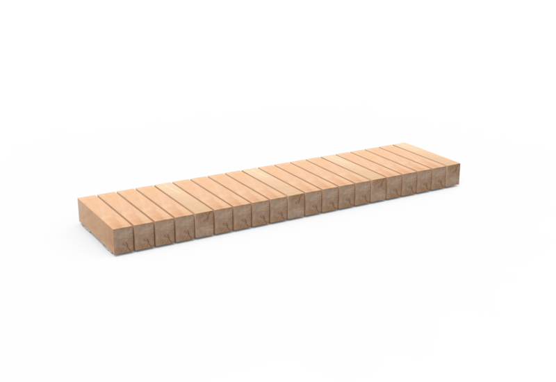 Rendering Plane Bankauflage (quere Latten)