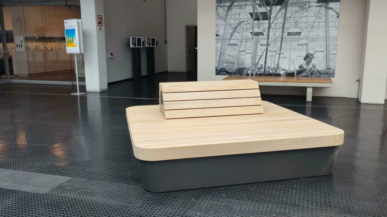 Universiteit Bielefeld Plane Solid maatwerk banken Binnenmeubilair 16
