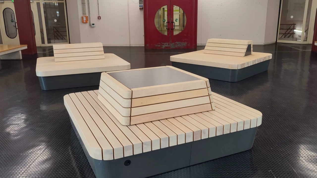 Universiteit Bielefeld Plane Solid maatwerk banken Binnenmeubilair 6