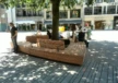 Schadowplatz Düsseldorf triangular tree bench