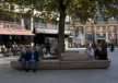 Schadowplatz Düsseldorf triangular tree bench