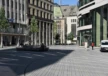 Schadowplatz Düsseldorf triangular tree bench