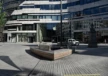 Schadowplatz Düsseldorf triangular tree bench