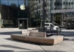 Schadowplatz Düsseldorf triangular tree bench