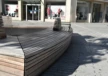 Schadowplatz Düsseldorf triangular tree bench