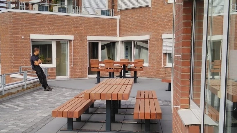 Erftstadt Dakterras Ingenieursbureau Plane Stammtisch picknicksets maatwerkbank 7