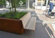 Demontabele plantenbakken bloembakken met houten zitting