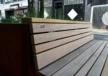 Demontabele plantenbakken bloembakken met houten zitting