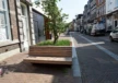 Demontabele plantenbakken bloembakken met houten zitting