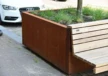 Demontabele plantenbakken bloembakken met houten zitting