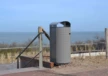Afvalbak aan zee op de Boulevard van Schagen