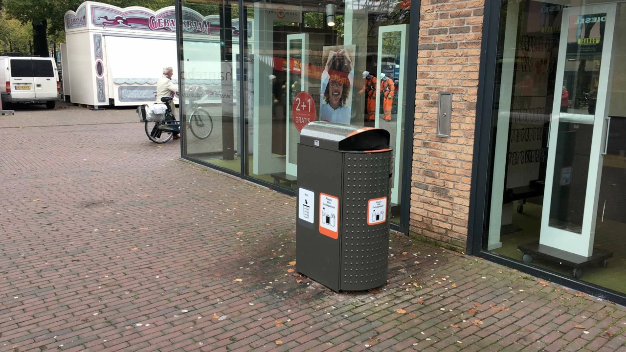 Ede Centrum Column 200 met Constructo kap afvalscheiden 2