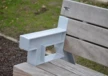 Parkbank mit Armlehnen Big Bench Grijsen