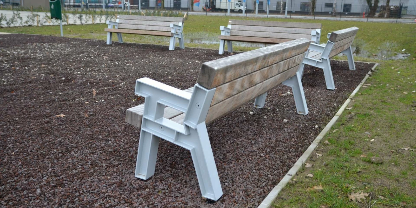 Parkbänke aus Metall: Untergestell Aluminiumguss